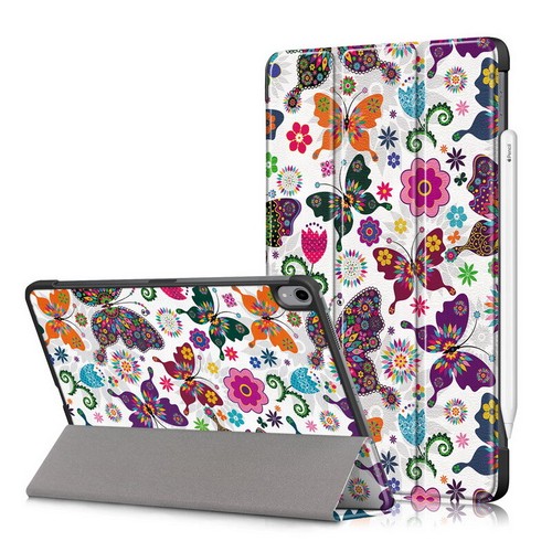 Case for iPad Air 5th Generation 2022 PU Leather Painted Hard Smart Flip Cover - Picture 4 of 20