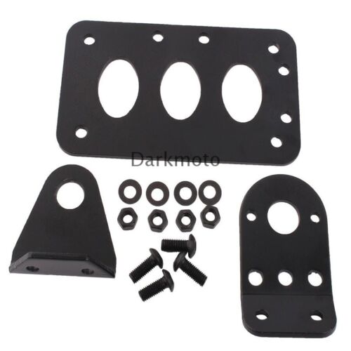 Side Mount License Plate Bracket Motorcycle Tail Light Holder For Harley Bobber - Picture 4 of 13