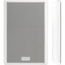 COPPIA DI CASSE ACUSTICHE DA PARETE ULTRA PIATTE 40 W BIANCO MONACOR SMB-130/WS