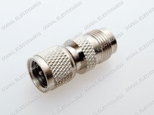 2 PCS Coax Adapter Mini UHF Male Plug to TNC Female Jack Converter US Seller