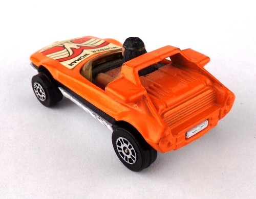 Vintage 1979 Corgi 33 Wonder Woman Die Cast Car DC Comics Inc GT Britain Orange - Picture 3 of 6