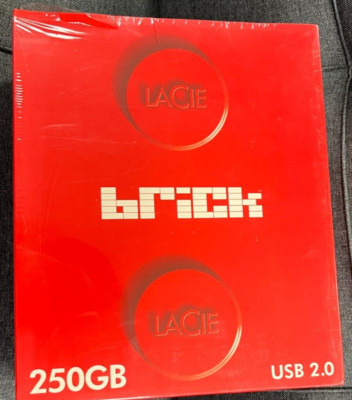 LaCie Brick 250GB Desktop Hard Drive USB 2.0 Model#301062U Red