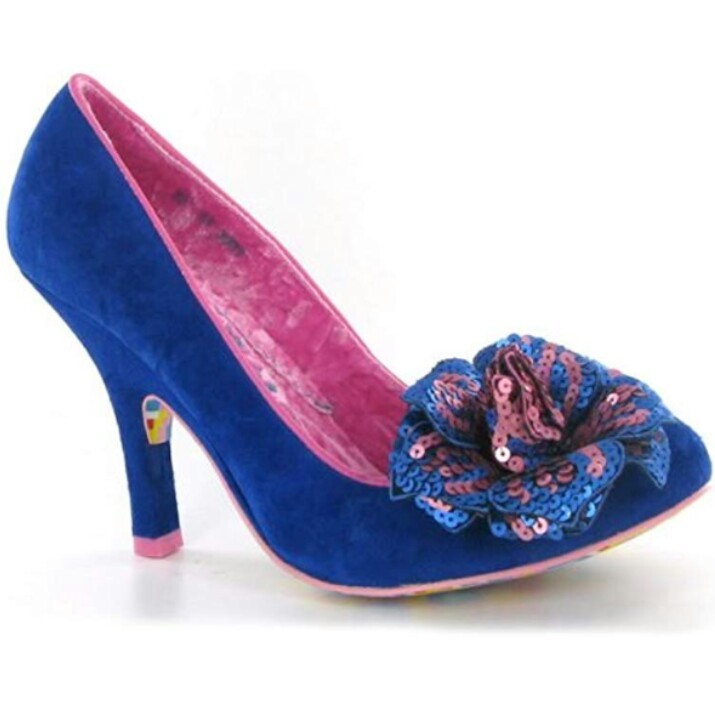 BNIB Irregular Choice Antique Rose / Blau Suede - UK 5 BNIB Irregular Choice Antique Rose / Blau Suede - UK 5