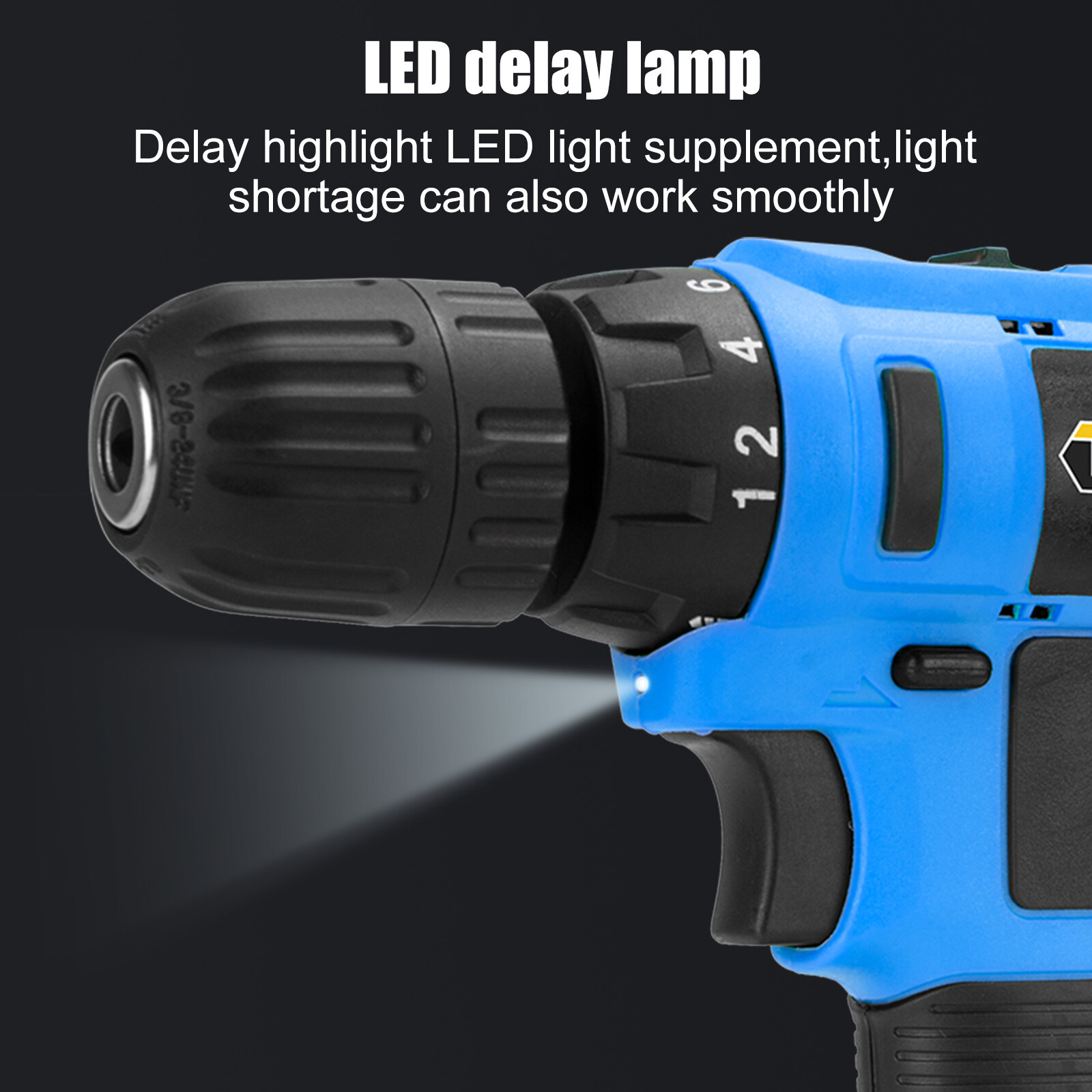 Cordless Drill Set 21V Electric Screwdriver Impact Driver Drills Kit