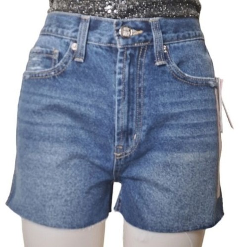 Juicy Couture Women's Denim Blue Shorts Mid Rise Anna Relaxed Size 27 - Picture 4 of 15