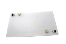 The Display Guys ~ 6pcs Deluxe White Velvet Ring Foam 36 Slot Jewelry Travel
