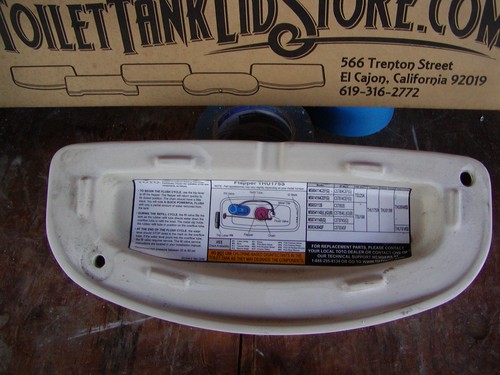 Toto TCU604 MS604 Toilet Tank Lid WHITE #01 for CST604 toilet 7B Nice! - Picture 3 of 3