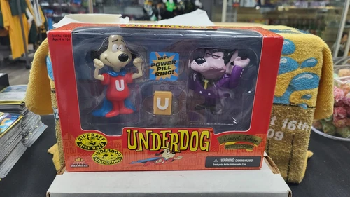 NIB 1998 UNDERDOG RIFF RAFF POWER PILL RING ACTION FIGURE EXCLUSIVE TOY 2 PACK