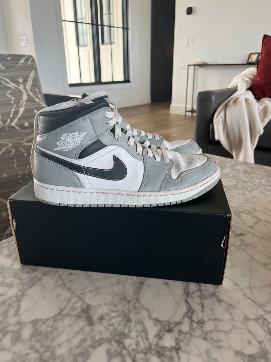 Size 11 - Jordan 1 Mid Light Smoke Grey | eBay
