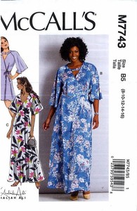 Misses-039-70s-Vintage-Wrap-Gown-Dress-Patt-McCall-039-s-7743-Uncut-New-Fall-2018