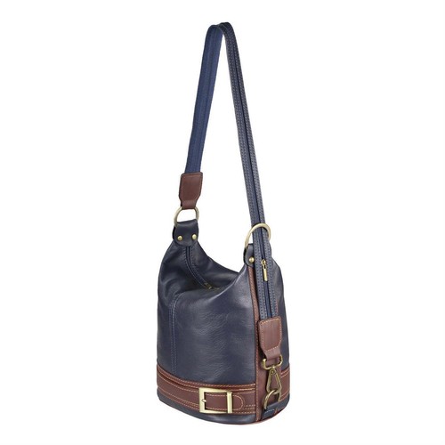 ITAL DAMEN LEDER CITY RUCKSACK Schultertasche Umhängetasche CROSSBODY BAG REISE - Bild 2 von 16