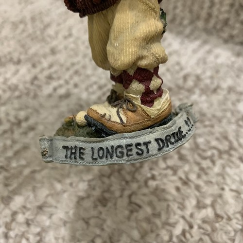 Boyds Bears & Friends Tee’d Off The Longest Drive Resin Figurine Rare Golf Bear - Picture 5 of 8