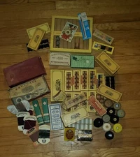Vintage J&P Coats, Clark's, Chadwicks, wooden spools sewing thread lot