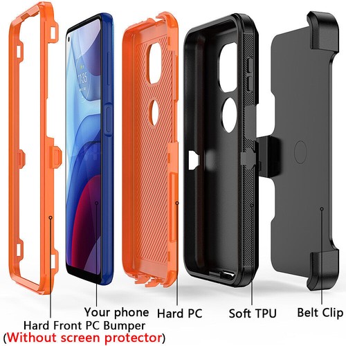 For Motorola Moto G Power 2021/2020 Case Shockproof Cover With Belt Clip Holster - Zdjęcie 27 z 42