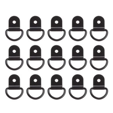 20Pcs Cargo Tie Down D Shape Pull Hook Durable Metal Anchor Ring for BoatTrailer