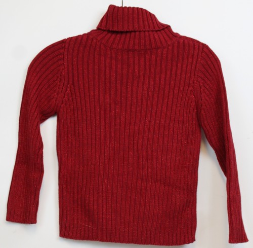 GAP Girls Ribbed Turtleneck Sweater sz 5-6 S NWT Red Blue Sparkle Snow Winter - Picture 6 of 17