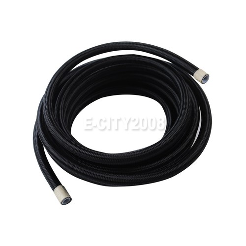 AN6 16FT E85 PTFE Nylon Braided Fuel Hose Oil Cooler High-pressure Oil Hose - Picture 11 of 17