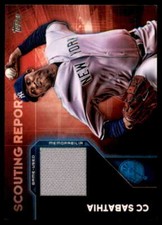 CC Sabathia Card 2016 Topps Scouting Report Relics #SRRCSA 