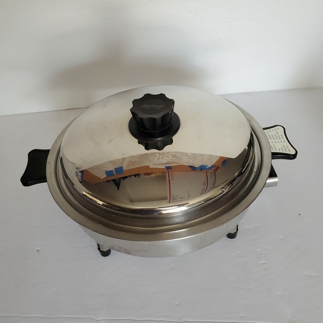 Lustre Craft 11" Electric Skillet Oil Core Stainless Steel 7205E for