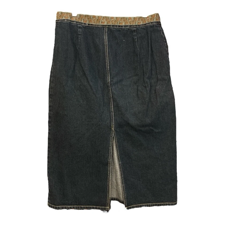 Blusa y Maxi Falda Vaquera Willi Smith Vintage Y2K Floral Bordada Foto 3 de 4