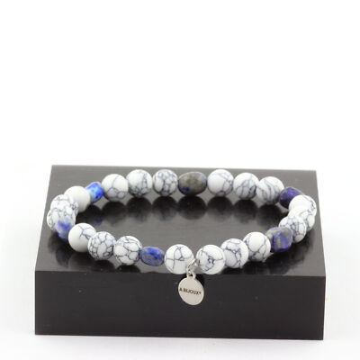 Bracelet Perles Lapis Lazuli 8 Mm Fabriqué En France - Neuf Avec étiquettes, Bijou Pierre Naturelle