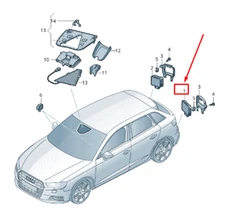 NEW AUDI RS3 LANE CHANGE ASSIST CONTROL UNIT 3Q0907590J