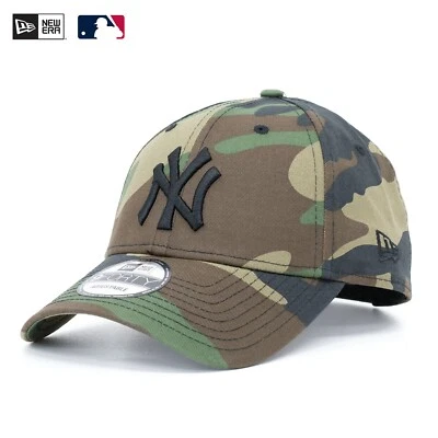 New Era Cap MLB 9Forty NY New York Yankees Woodland Camouflage Verstellbar Neu