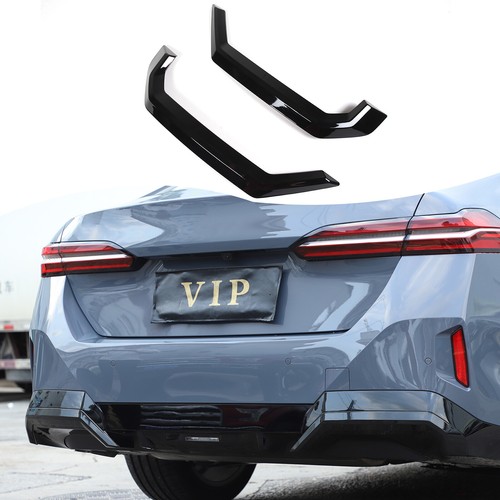 2PCS Glossy Black ABS Rear Lower Bar Trim For BMW 5 Series 2024 up - Picture 2 of 23
