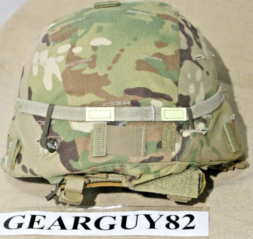 Enhanced Combat Helmet ECH US Military Surplus OCP Multicam W/ Chin Strap & Pads