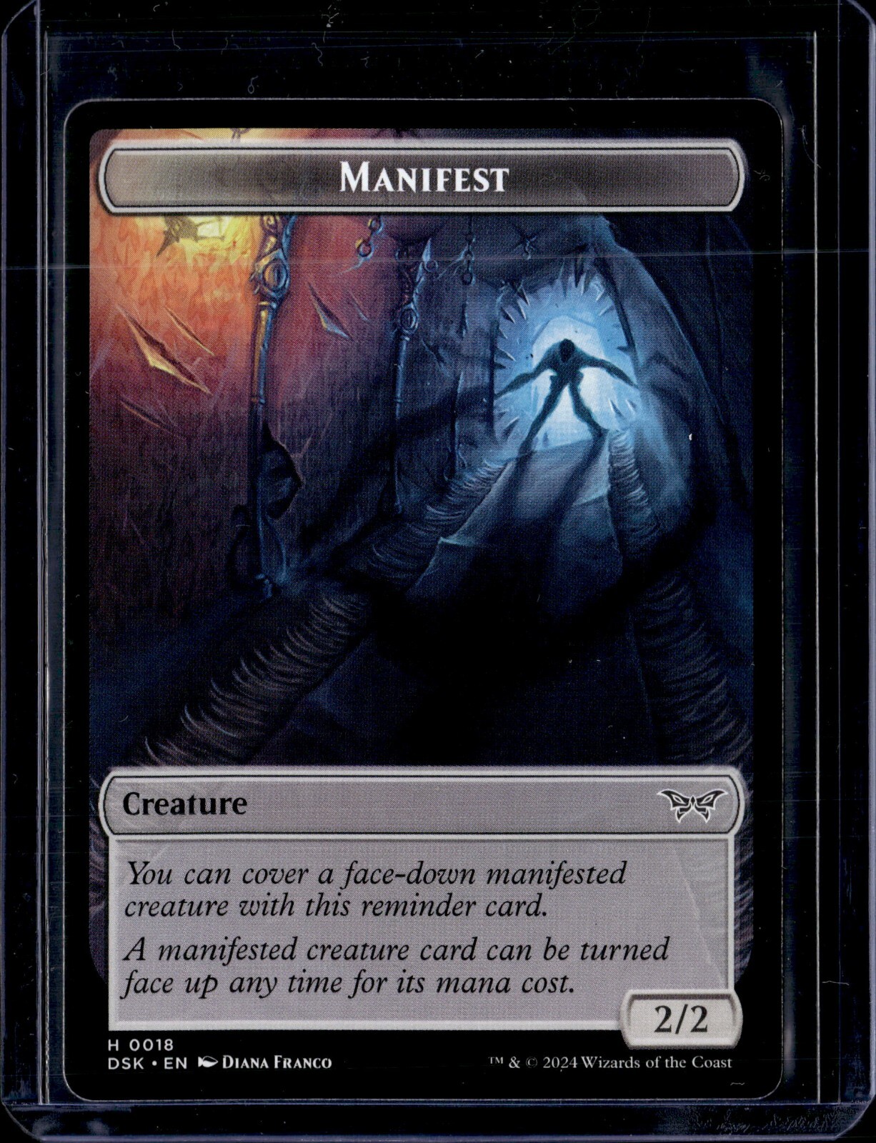 Manifest / Demon - 18/9 - Token - DSK - NM - MTG Magic the Gathering