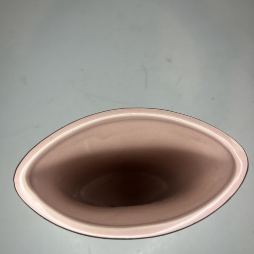 RARE! Toyo Japan Oval Vase With Blooming Peonies Pink Gold Rim & Accents - Picture 3 of 5