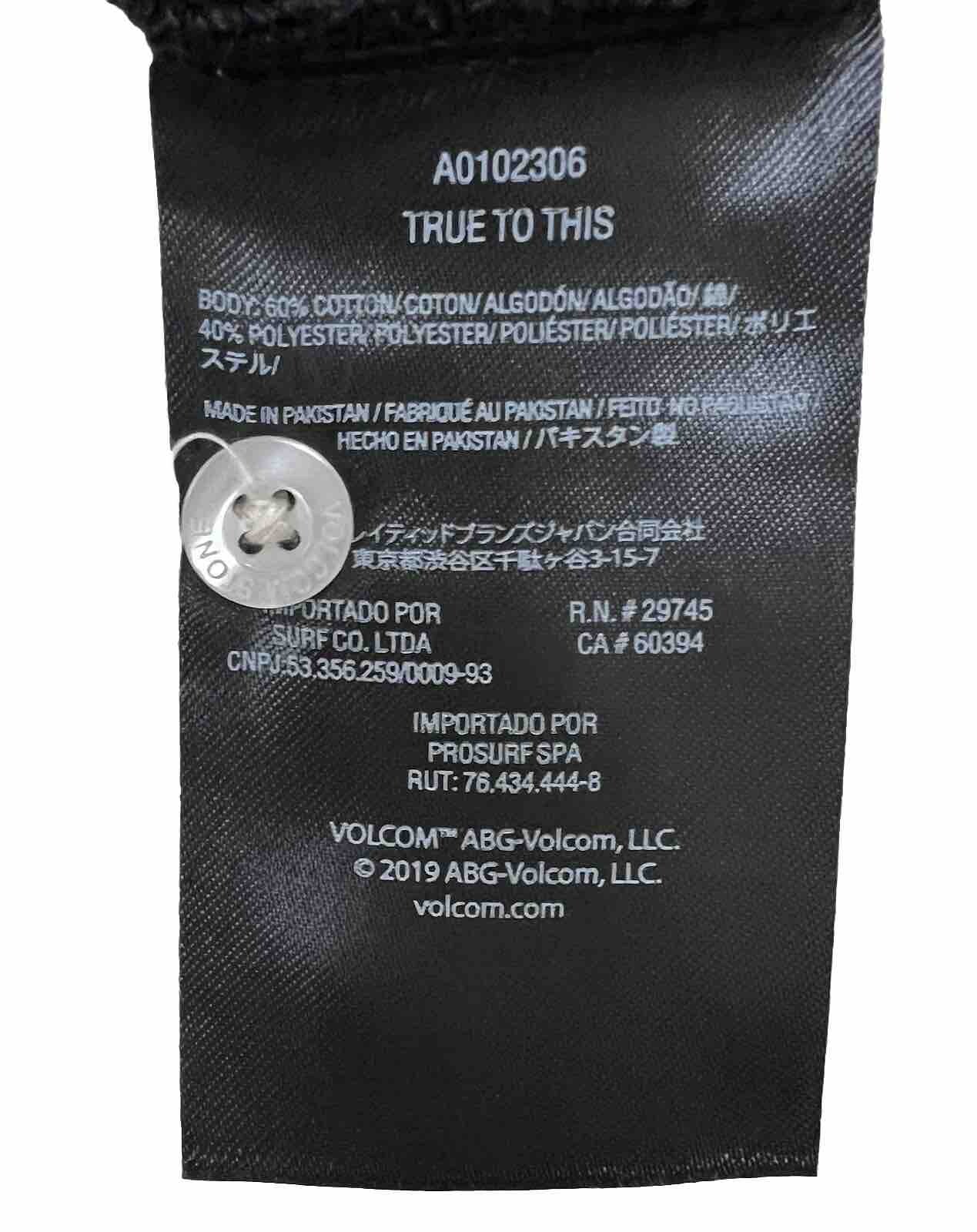 Volcom Men's Banger Polo Shirt•Size SMALL•Black•NEW with Tags