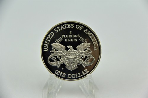 Modern Commemoratives 2001 P CAPITOL VISITOR CENTER S$1 PF. RARE 143,793 MINTED - Bild 2 von 2