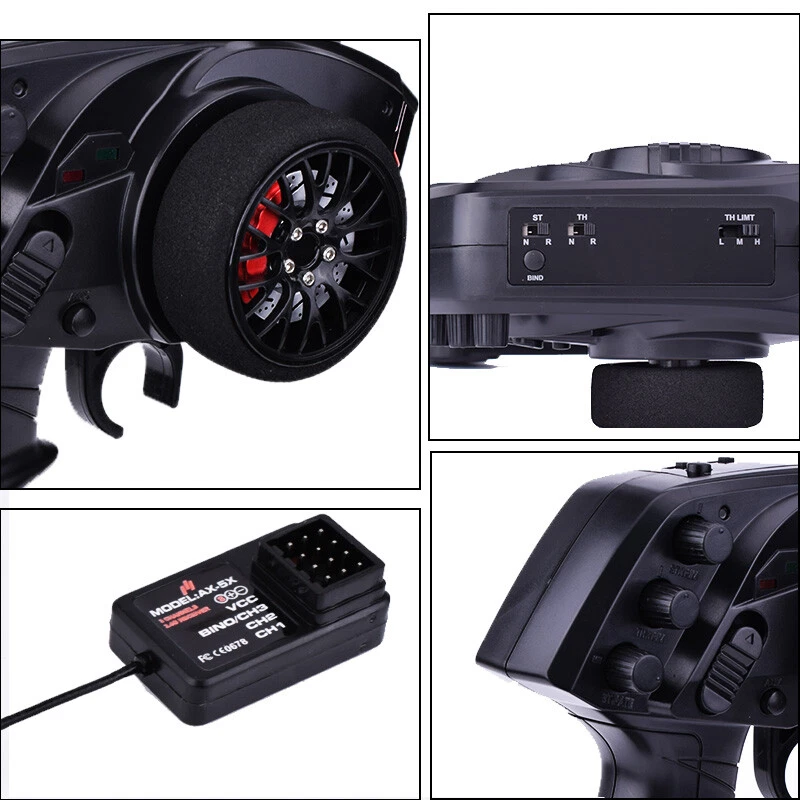 AUSTAR AX5S 2.4G 3CH Funkfernsteuerung Sender mit Empfänger für RC Auto Boot - Bild 3 von 4
