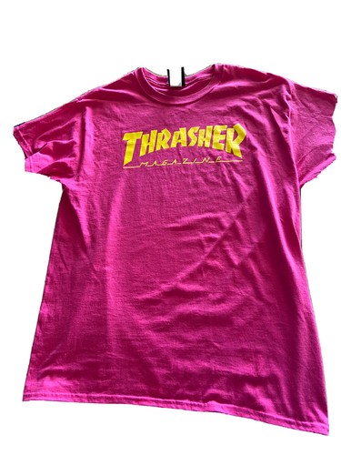 Thrasher Skateboard Skate Magazine Pink 