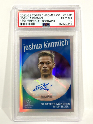 22-23 Topps Stadium KIMMICH 直筆サイン 世界50枚 Joshua Kimmich - Original 2022-23 Hand Signed FC Bayern
