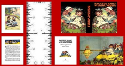 1:12 SCALE MINIATURE BOOK RAGGEDY ANN S WISHING PEBBLE MODIFIED DOLLHOUSE SCALE