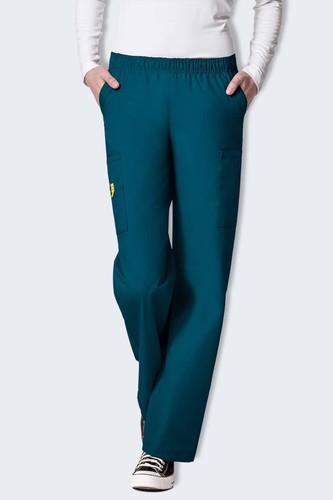 Women's Scrub Pant - Elastic Waistband, Straight Leg, Nurse Work Pants - Picture 55 of 67
