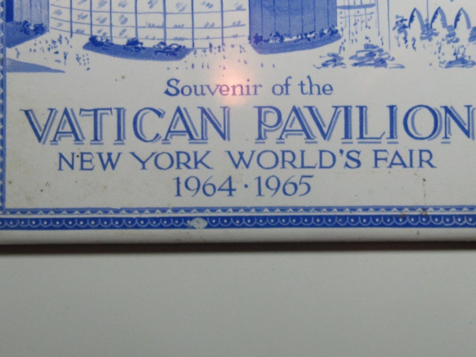 New York World's Fair Vatican Pavilion 196465 Ceramic Tile (Pieta) 