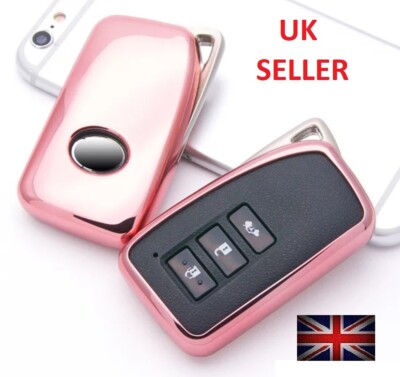 FERNBEDIENUNG COVER FÜR LEXUS IS250 IS300 ES350 ES300H NX200T HÜLLE SMART KEY TPU PINK 2