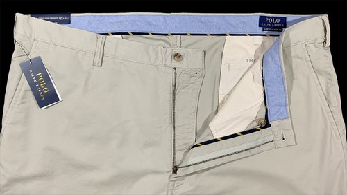 Men's POLO RALPH LAUREN Lt Khaki Chino Shorts 48B 48 NWT Stretch Classic Fit 9" - Picture 4 of 5