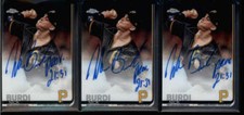 LOT OF (3) NICK BURDI 2019 TOPPS CHROME ROOKIE AUTOGRAPH AUTO BA1169