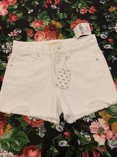 NWT Girl's Forever 21 White Denim Shorts Size 9/10
