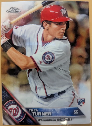 2016 Topps Chrome - #32 Trea Turner (RC)