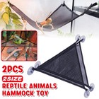 2x Reptile Hammock for Small Large Bearded Dragon Lizard Reptile Snakes Black AU