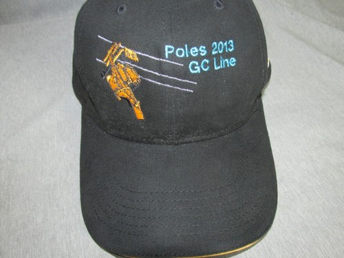 2013 PG und E PG&E schwarz Retro Logo Mütze Kappe Strapback Stangen 2013 GC LINE Lineman - Bild 2 von 7