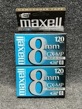 MAXELL GX-MP 8mm Camcorder Videotape Metal Particle 2 Pack - 120 Minutes P6-120