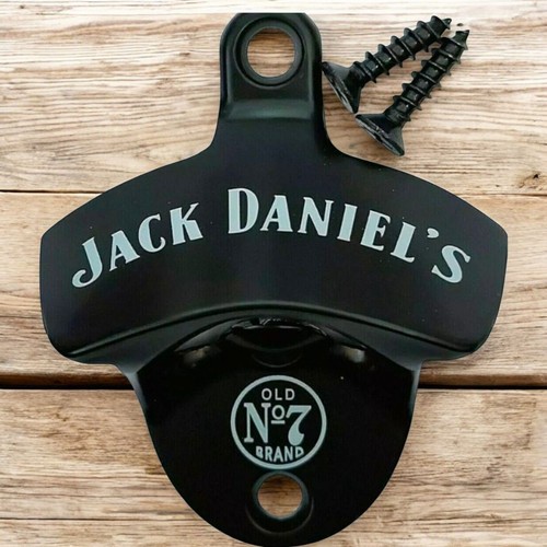 JACK DANIEL'S (No7) Wall Mounted Beer Bottle Cap Opener Bar Man cave home bar - Picture 1 of 7