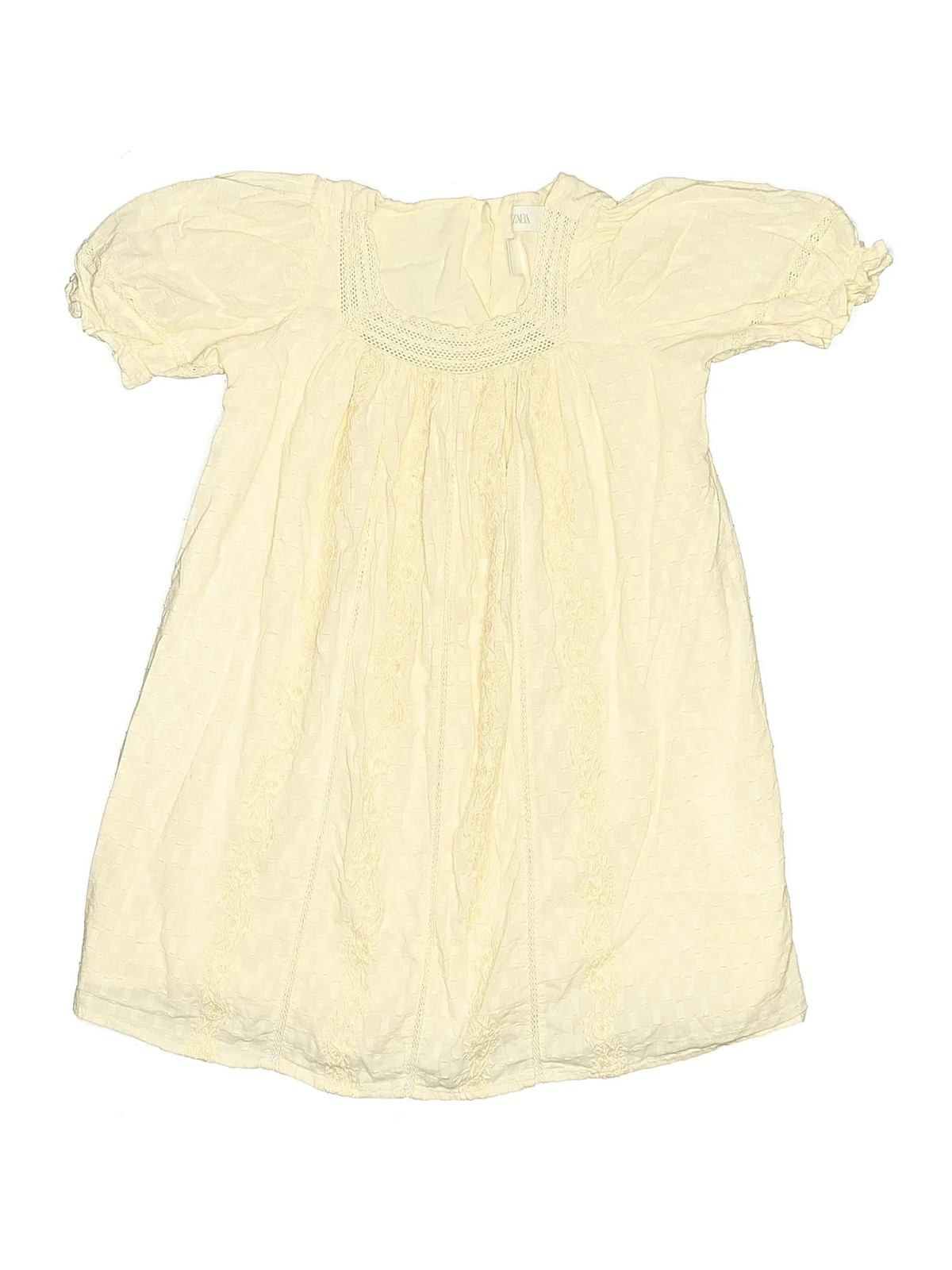 Zara Baby Girls Ivory Dress 4