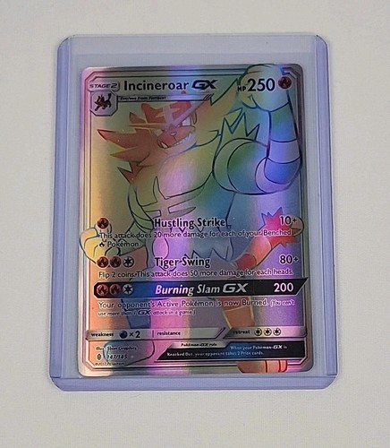 Incineroar GX 147/145 SM Guardians Rising 2017 Secret Rainbow Pokémon